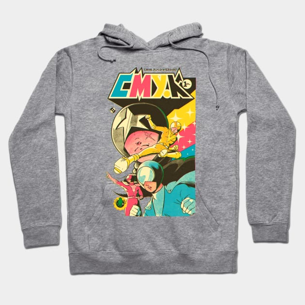 CMYK Hoodie by mathiole